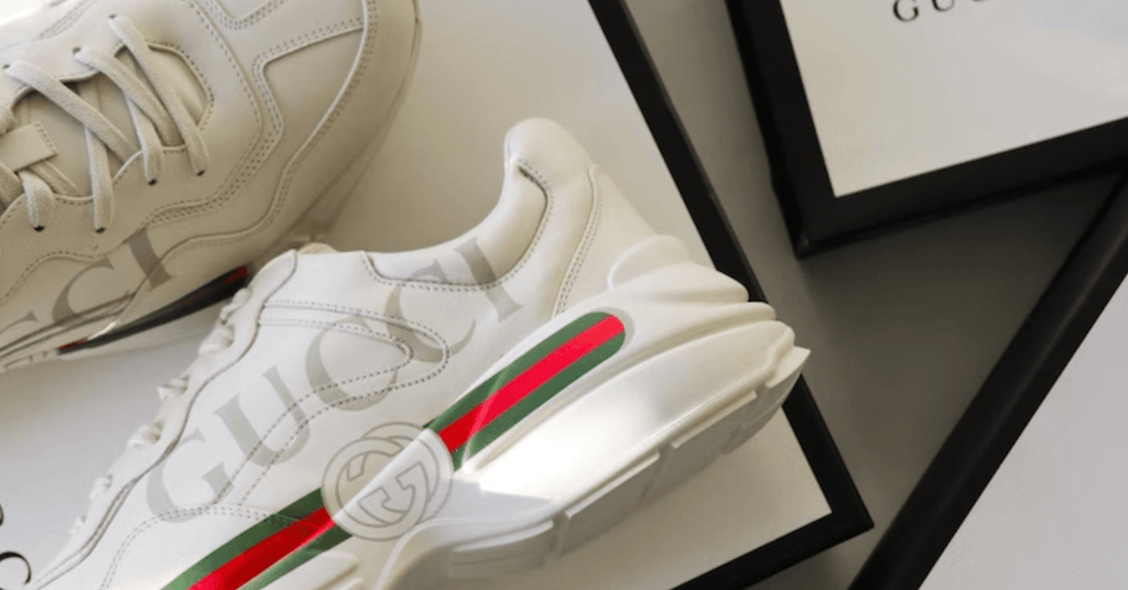 How To Spot Fake Gucci Rhyton Gucci Print Sneakers