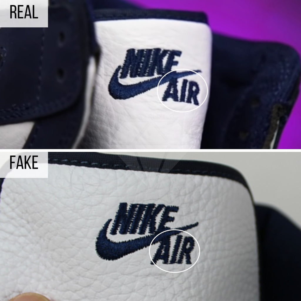 Real VS Fake Jordan 1 CO.JP - The Tongue Logo Method