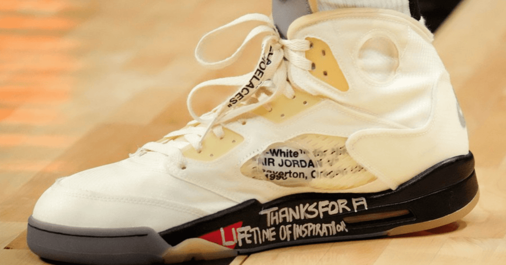 How To Spot Real Vs Fake Jordan 5 Retro Off-White Sail – LegitGrails