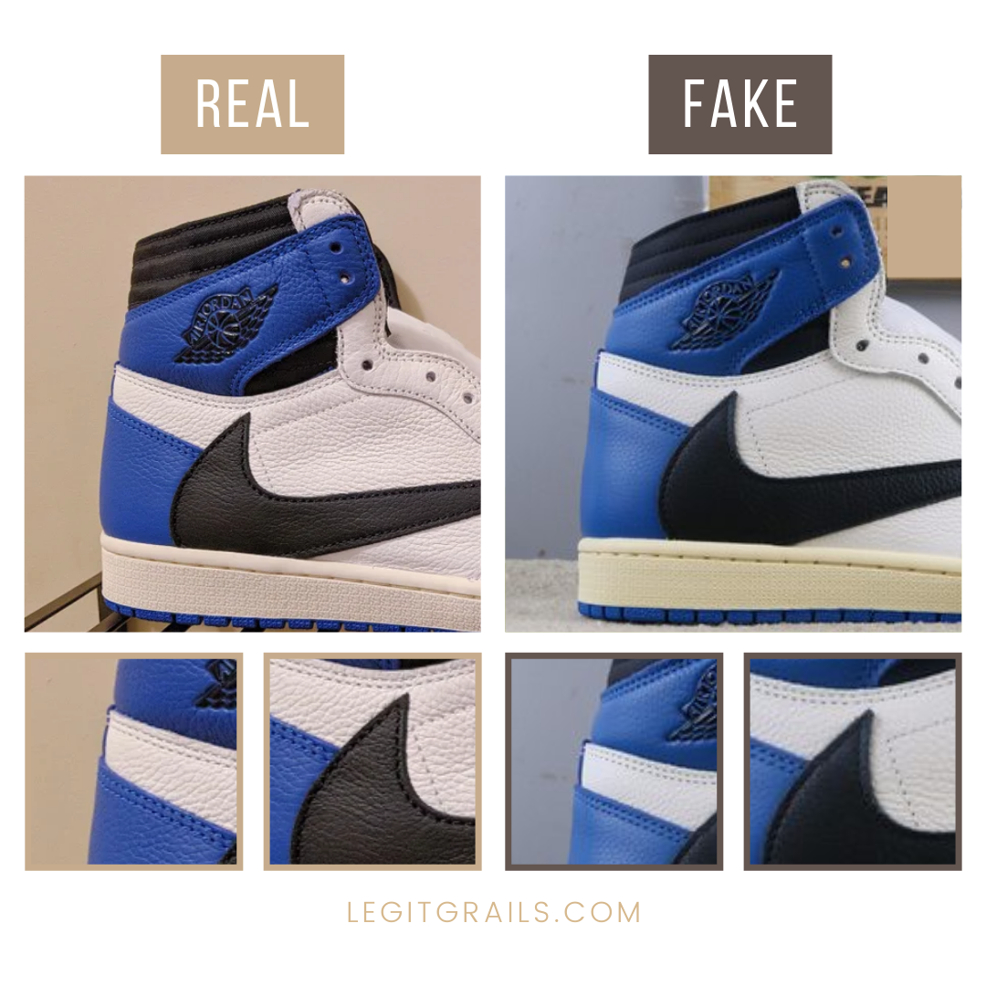 How To Spot Fake Jordan 1 High Fragment Design X Travis Scott Legitgrails