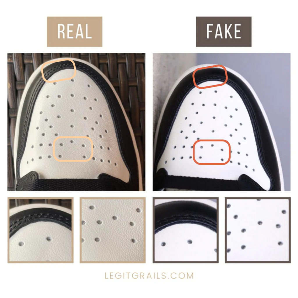 Jordan 1 Real Vs Fake: The Toe Box