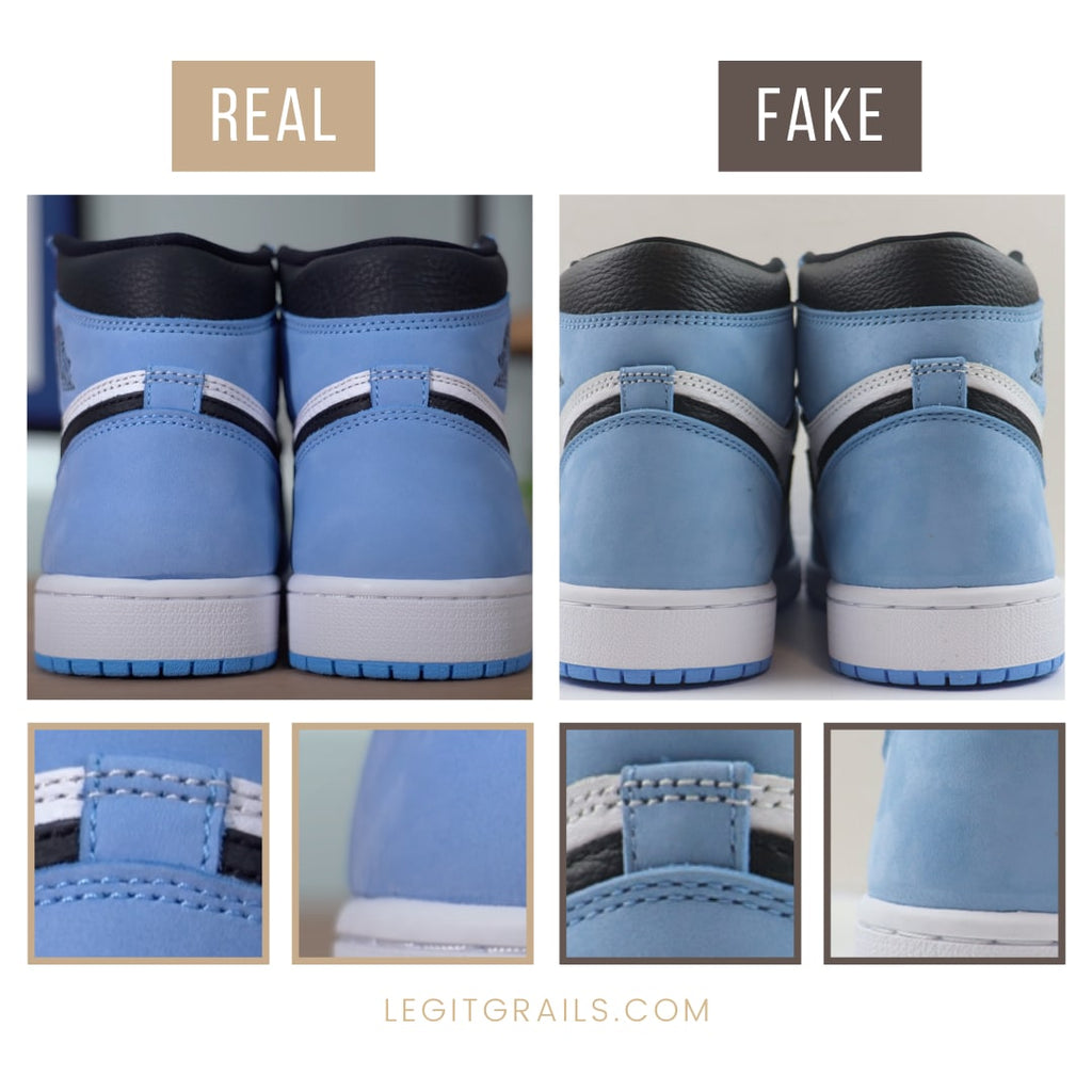 How To Spot Fake Jordan 1 Retro High University Blue Black