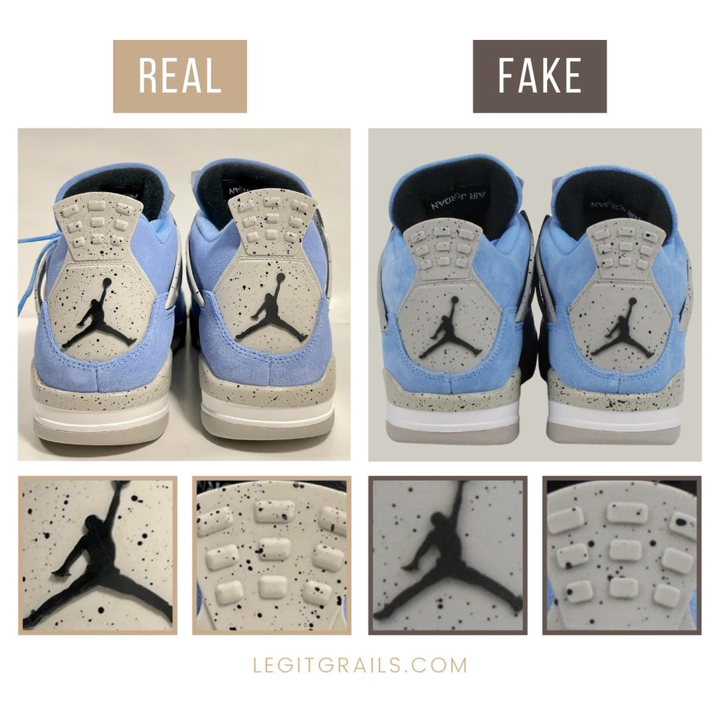 Fake Jordan 4s Compared