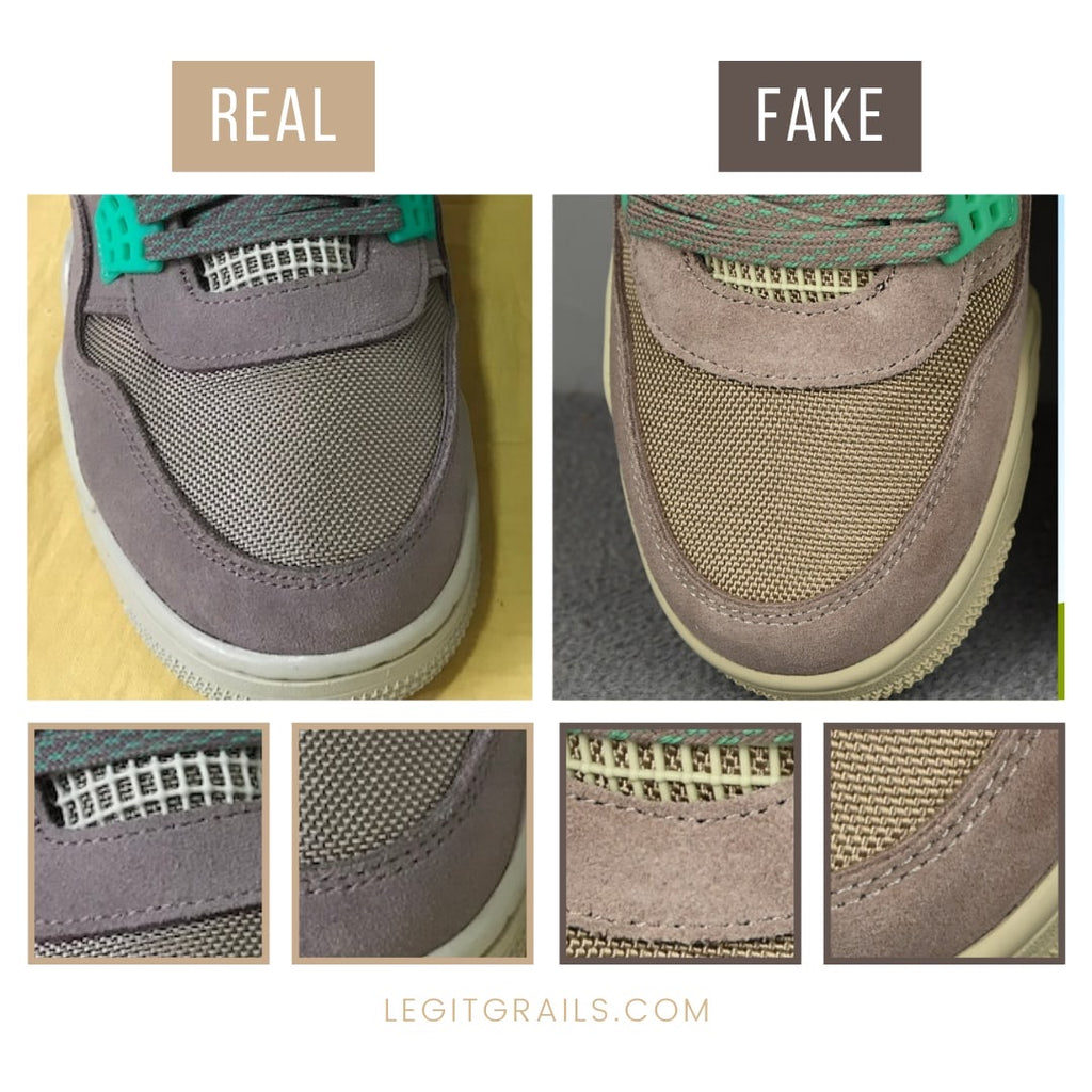 How To Spot Fake Jordan 4 Union Taupe Haze Sneakers – LegitGrails