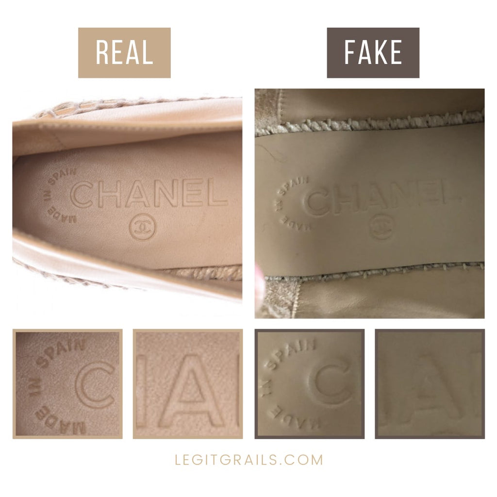 bomuld samfund Smigre How To Spot Real Vs Fake Chanel Espadrilles – LegitGrails