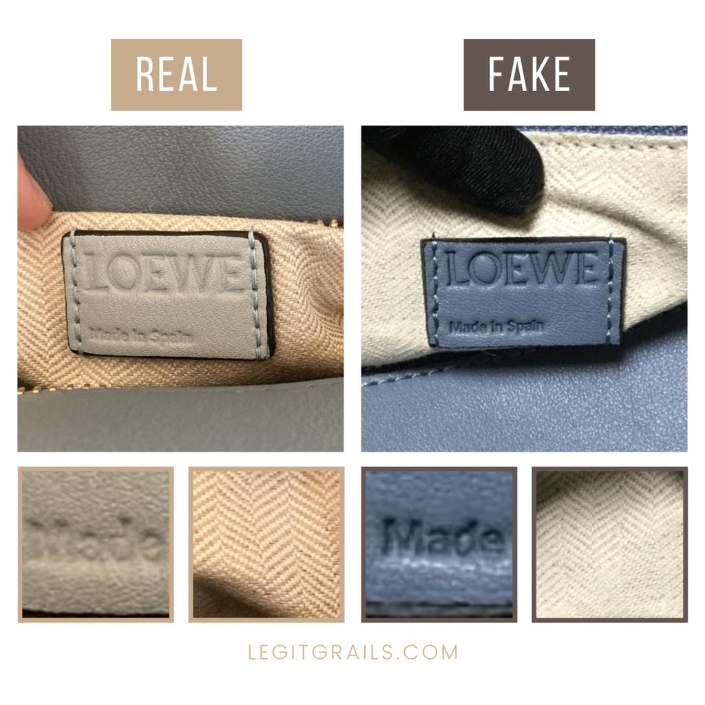 How To Spot Real Vs Fake Loewe Puzzle Bag LegitGrails