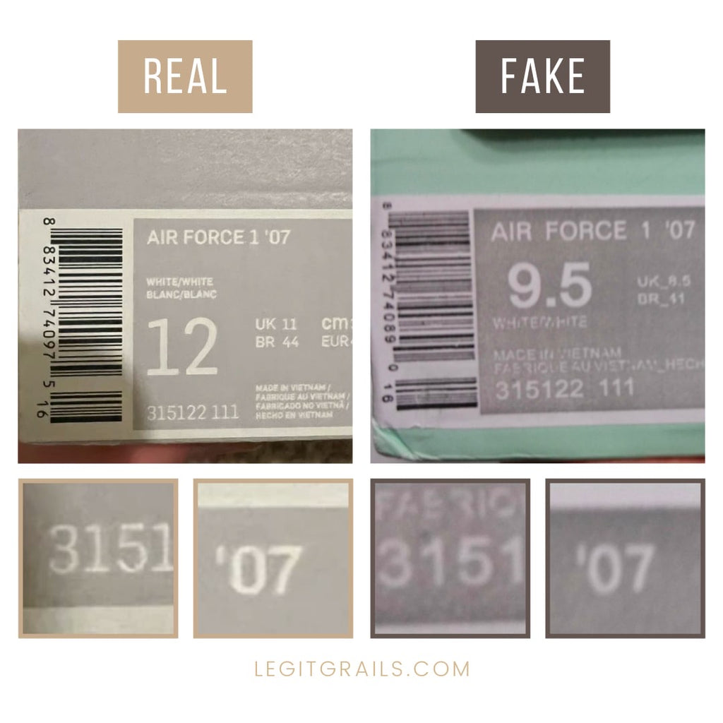 Can you see the difference of Air Force? #realvsfake#shoes#takesneaker, air  force