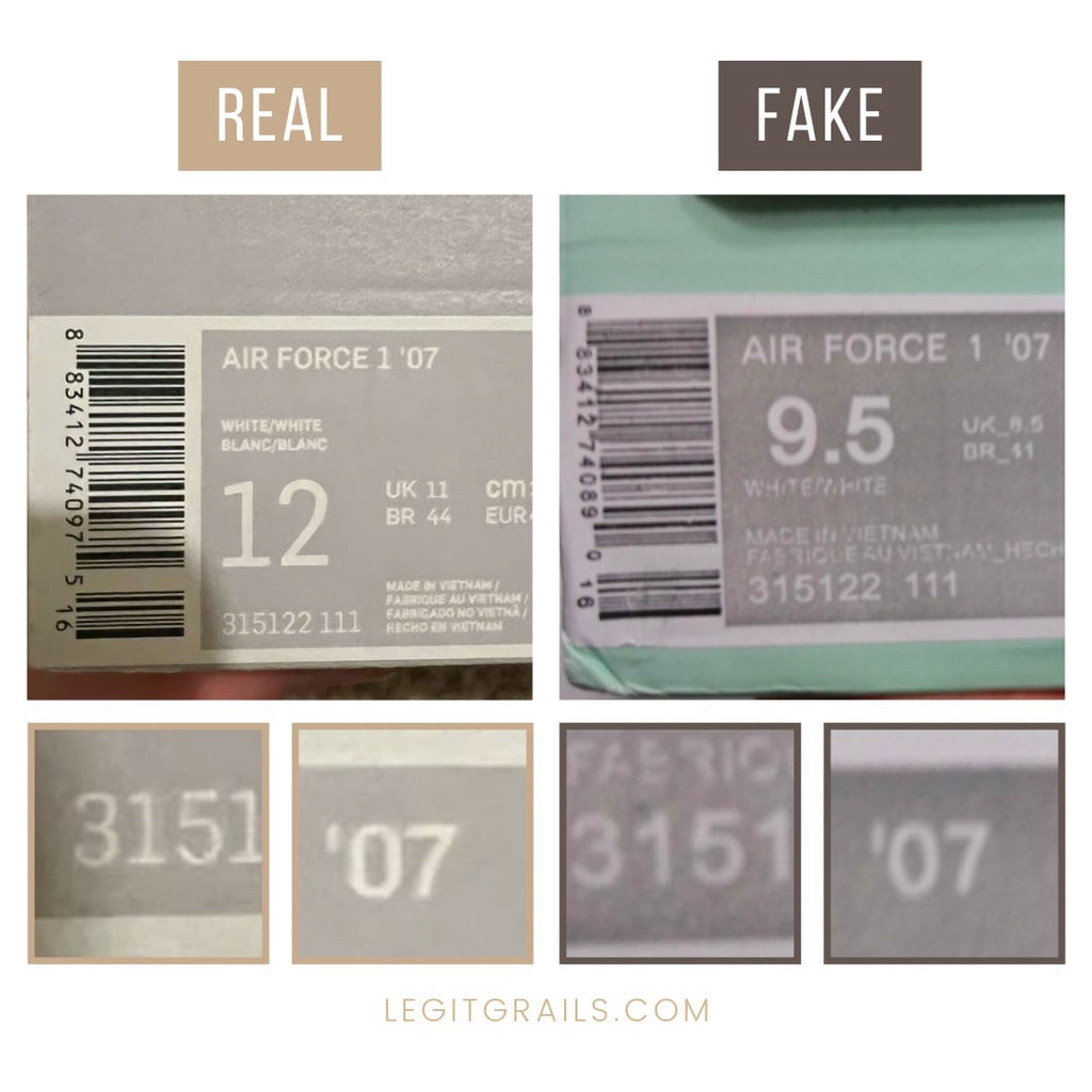 real vs fake air force 1 black｜TikTok Search