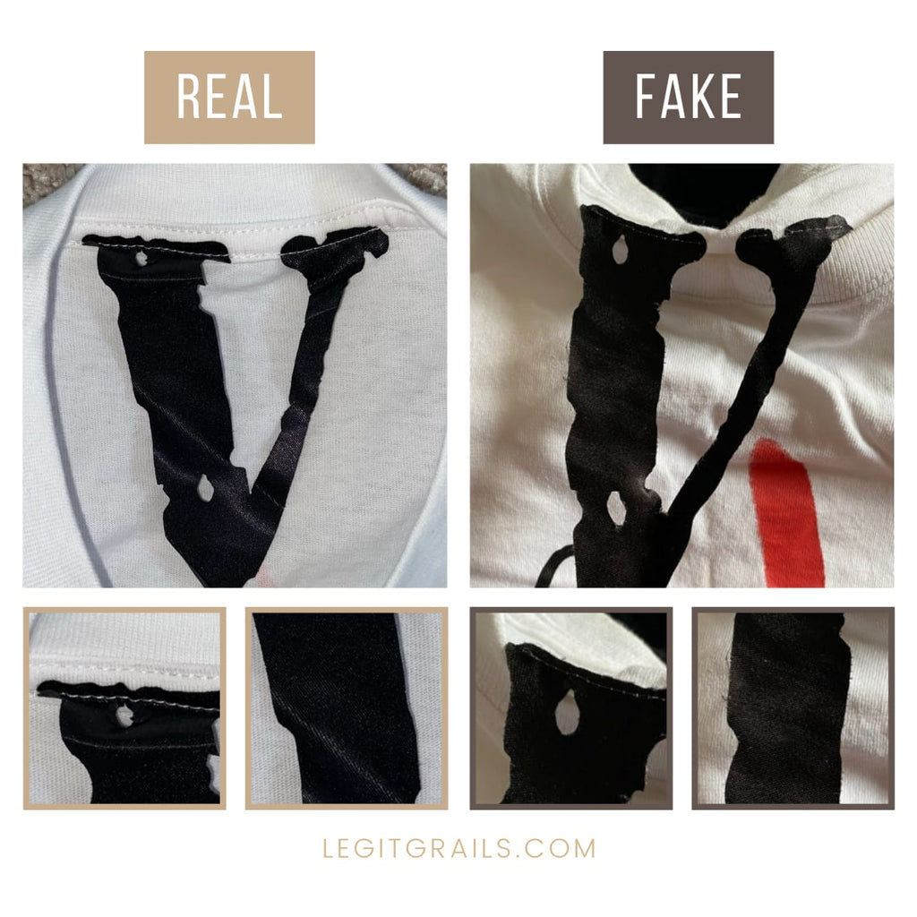 How To Spot Real Vs Fake Vlone x Palm Angels Tee –