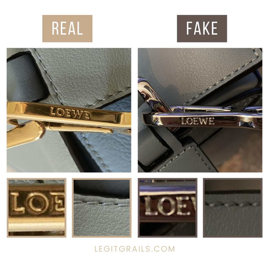 Spot Real Vs Fake Loewe Puzzle Bag 