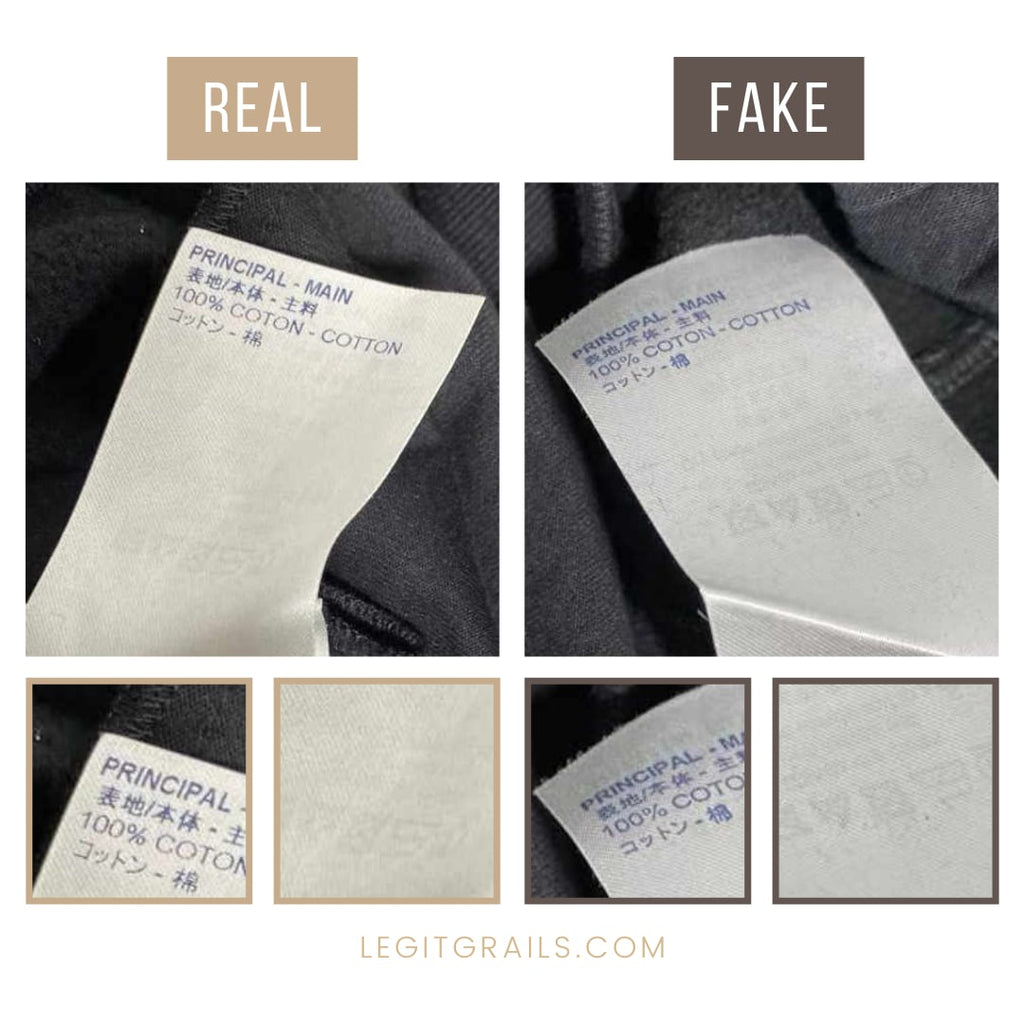 Louis Vuitton shirt real vs fake. How to spot fake Louis Vuitton