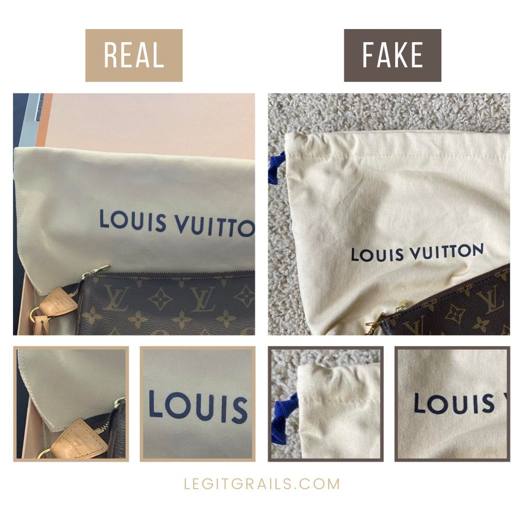 How to know if Louis Vuitton dustbag is fake or original? 