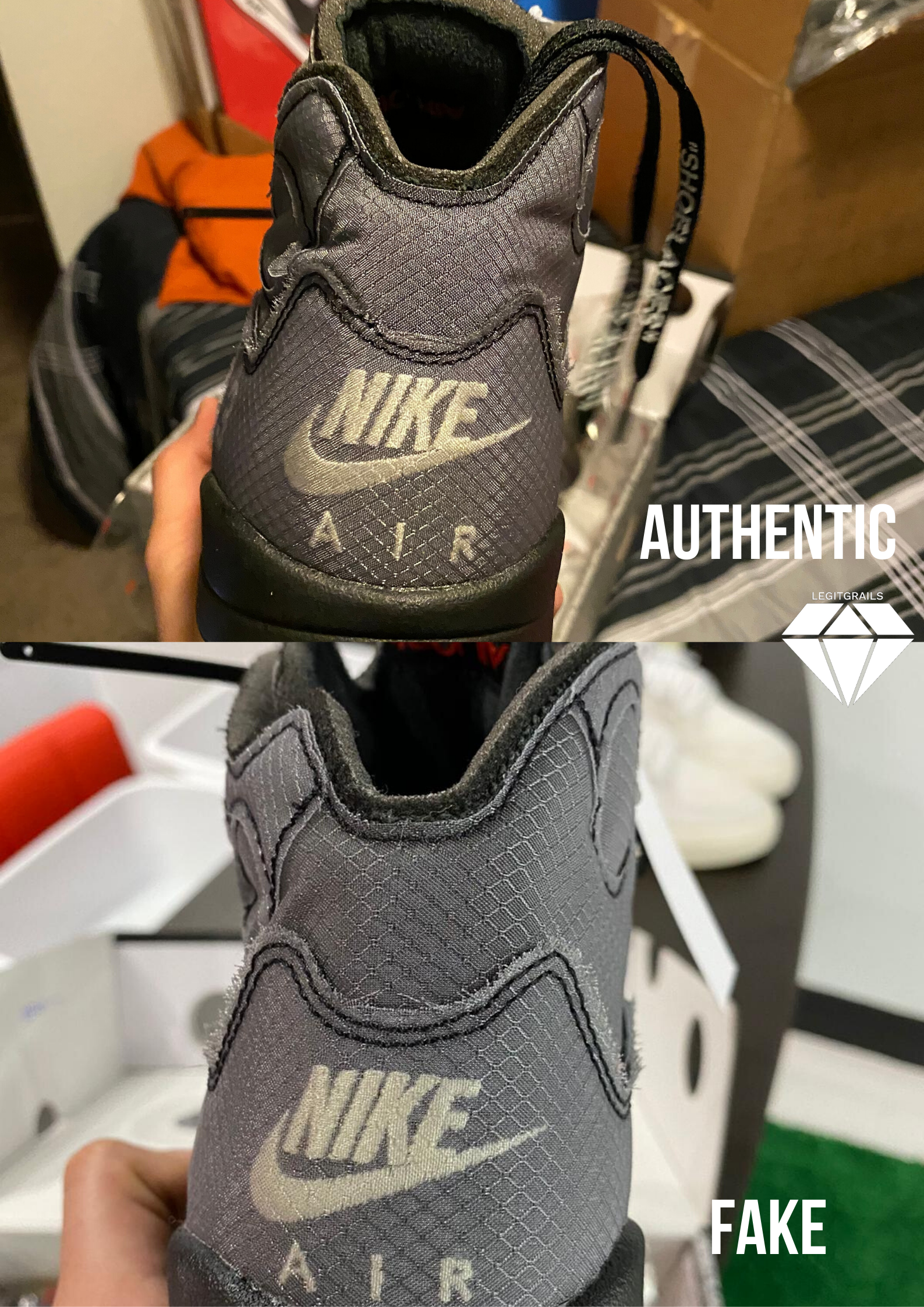 fake off white jordan 5