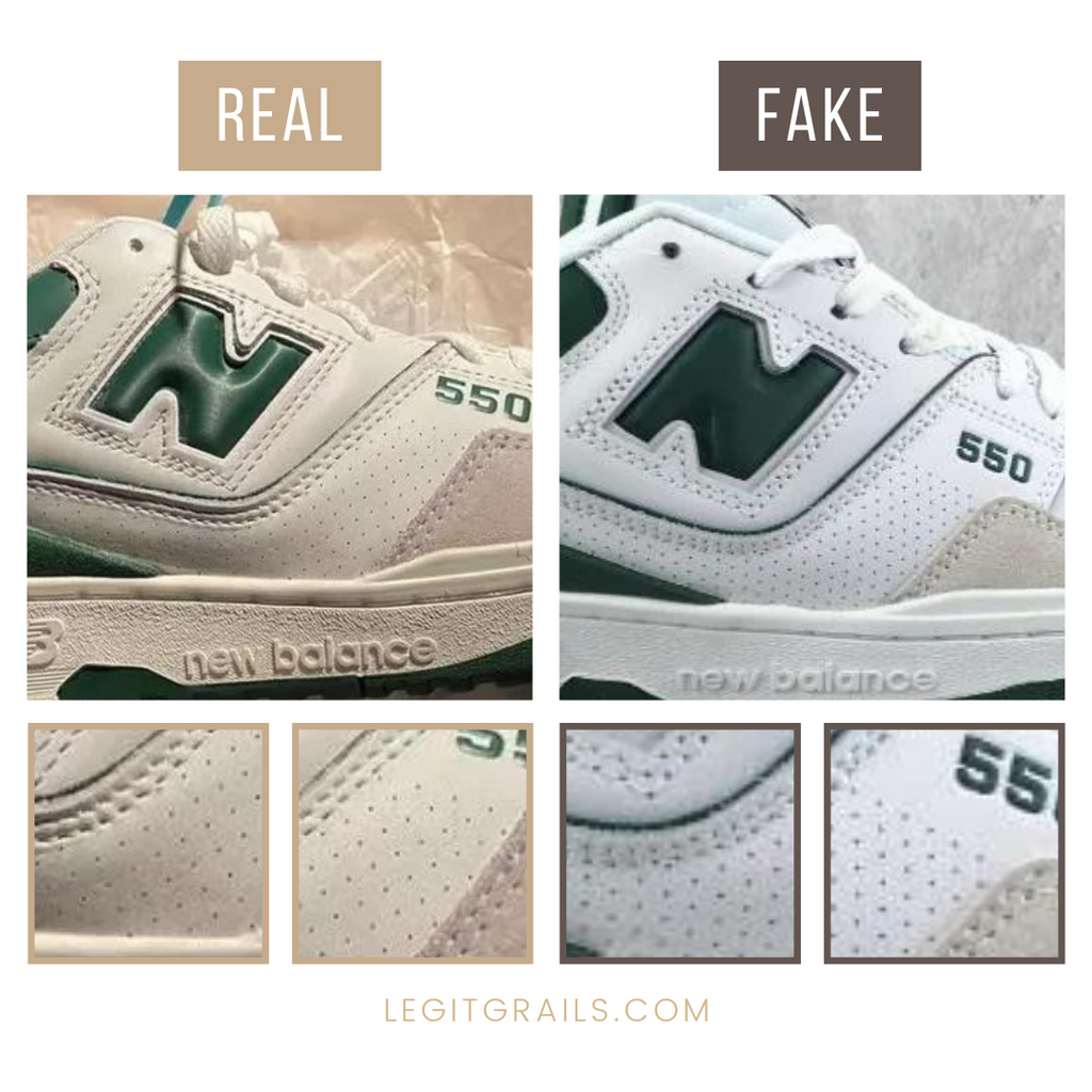 How to Spot Real vs. Fake New Balance 550 Sneakers – LegitGrails