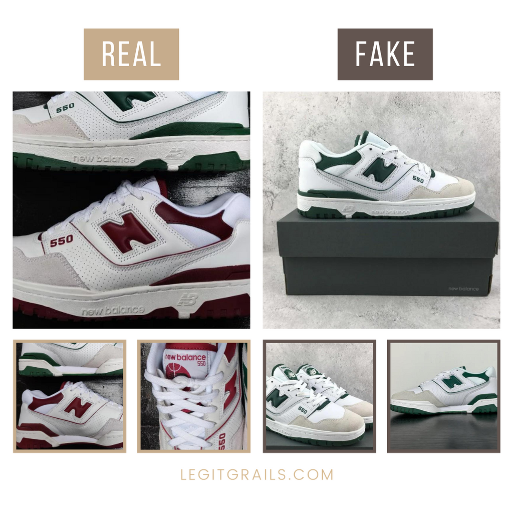 New Balance 550 Real vs. Fake: The Overall Look Method