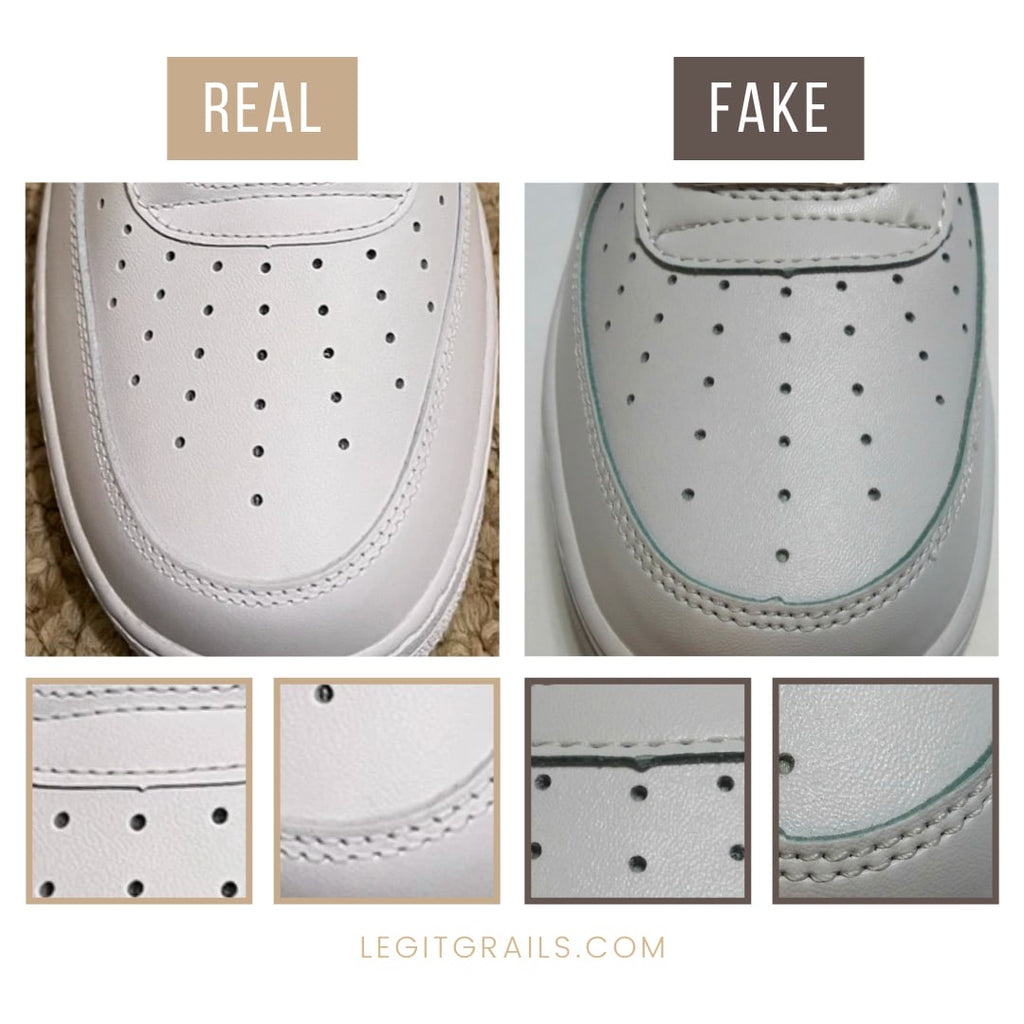 Nike Air Force 1 Low White Sneakers Real Vs Fake