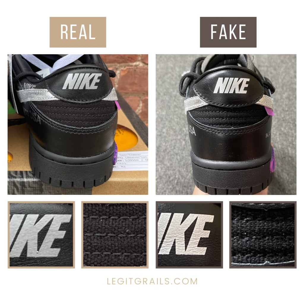 Nike Dunk Off-White The 50 Sneakers Real Vs Fake