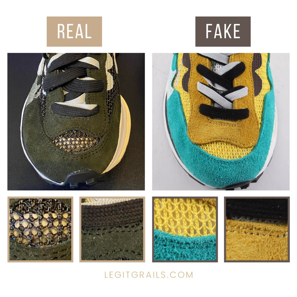 Nike Sacai VaporWaffle Fake vs Real