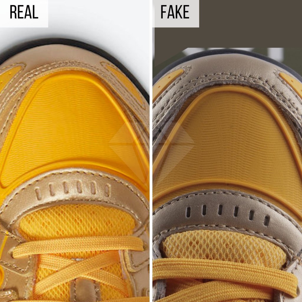 REAL VS FAKE! NIKE X OFF WHITE AIR FORCE 1 UNIVERSITY GOLD