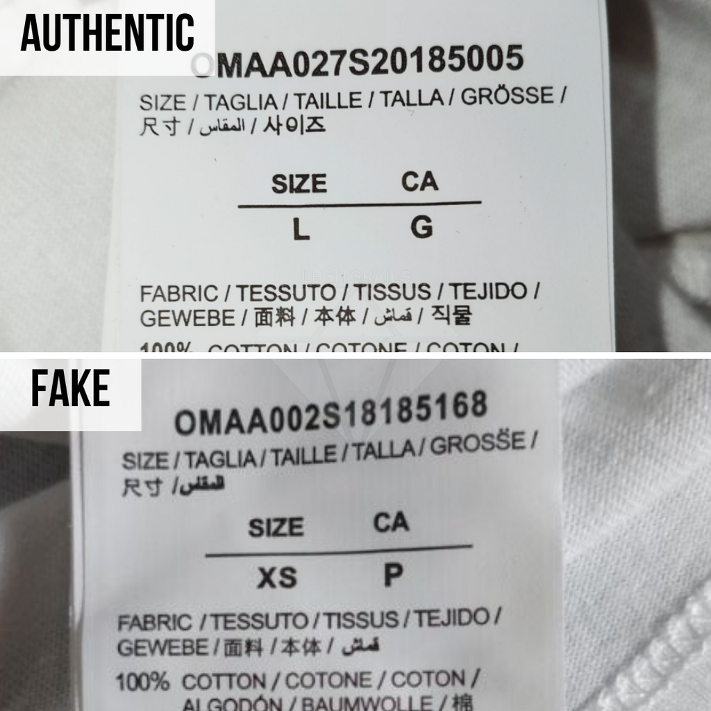 How Spot Real Fake Off-White T-Shirt – LegitGrails