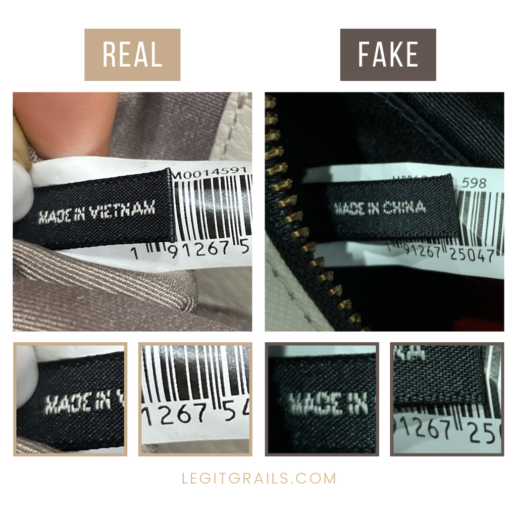 Real vs Fake Marc Jacobs camera bag. How to spot fake Marc Jacobs snapshot  bag 