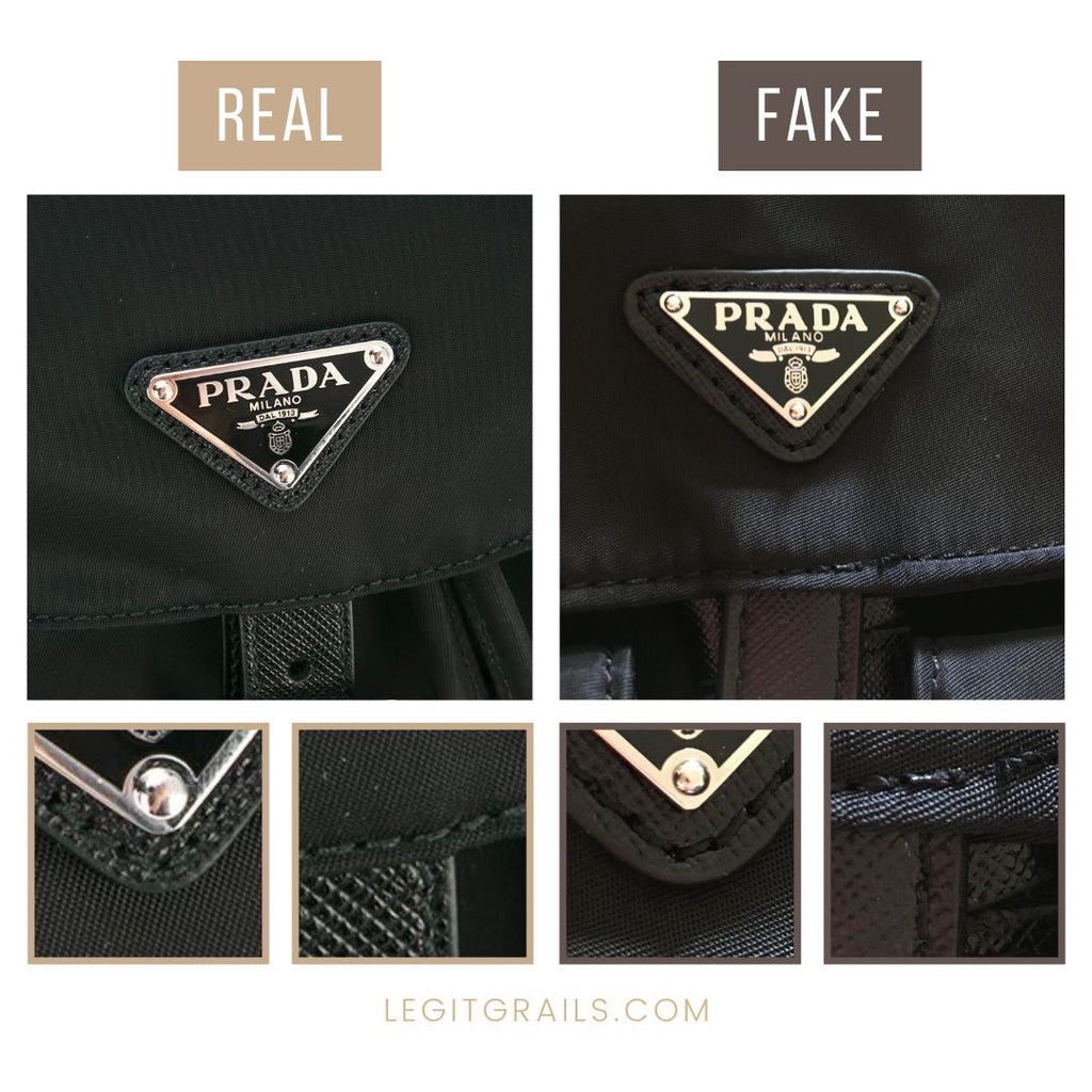 How To Spot Real Vs Fake Prada Nylon Backpack – LegitGrails