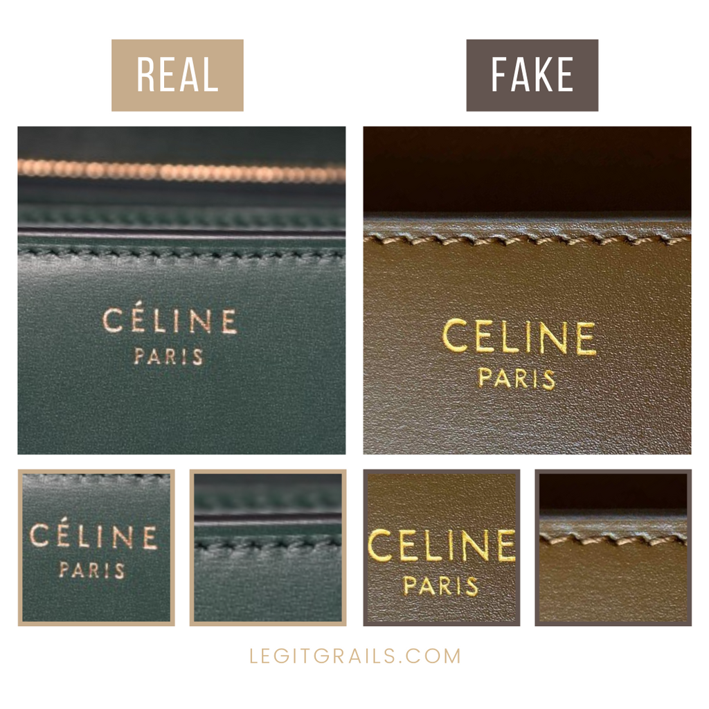 Real VS Fake Celine Teen Box Bag