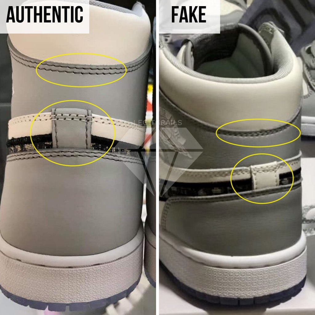 How To Spot Real VS Fake Dior Jordan 1 