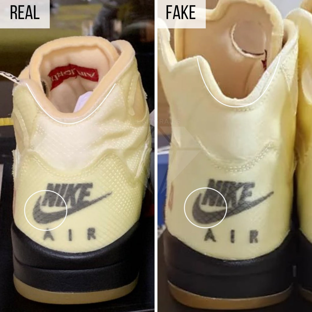 Fake VS Real Jordan 5 Retro Off-White 