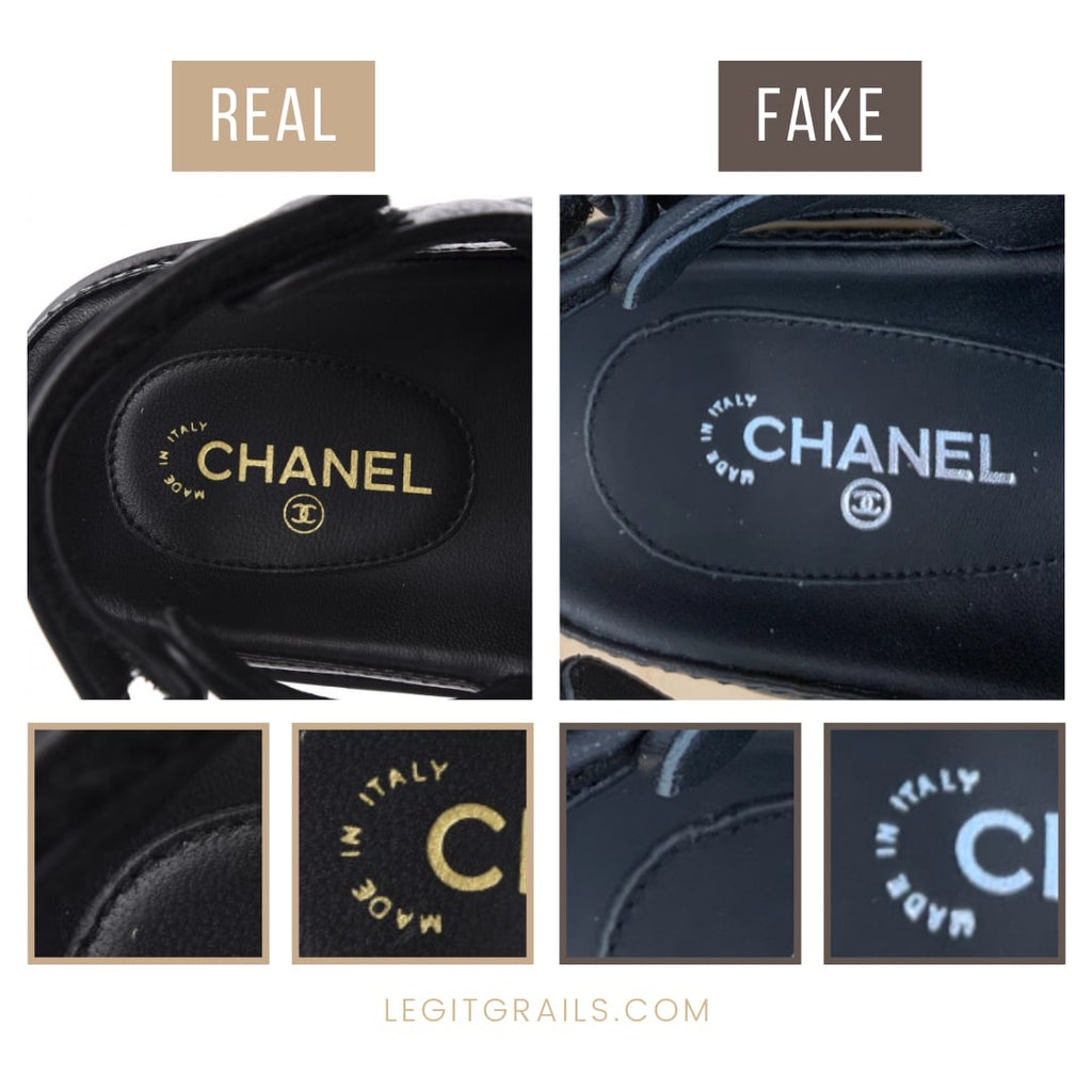 Real Vs Fake Chanel Dad Sandals