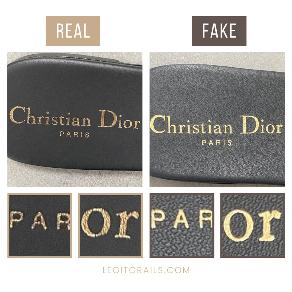 Dior Dway sandels 🔎 One is FAKE 🫠#realvsfake #authenticating