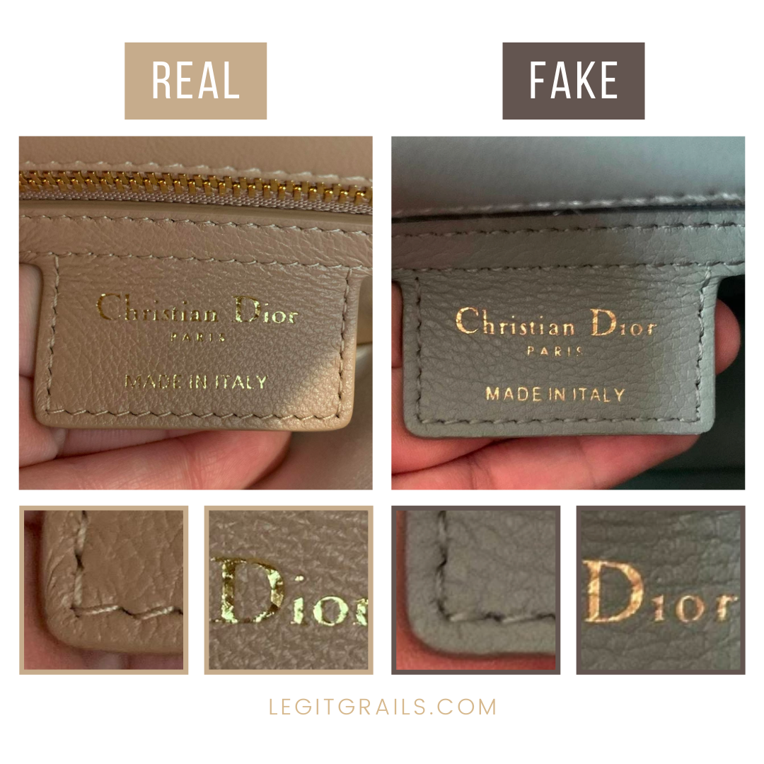 Real Vs Fake Dior Caro Bag
