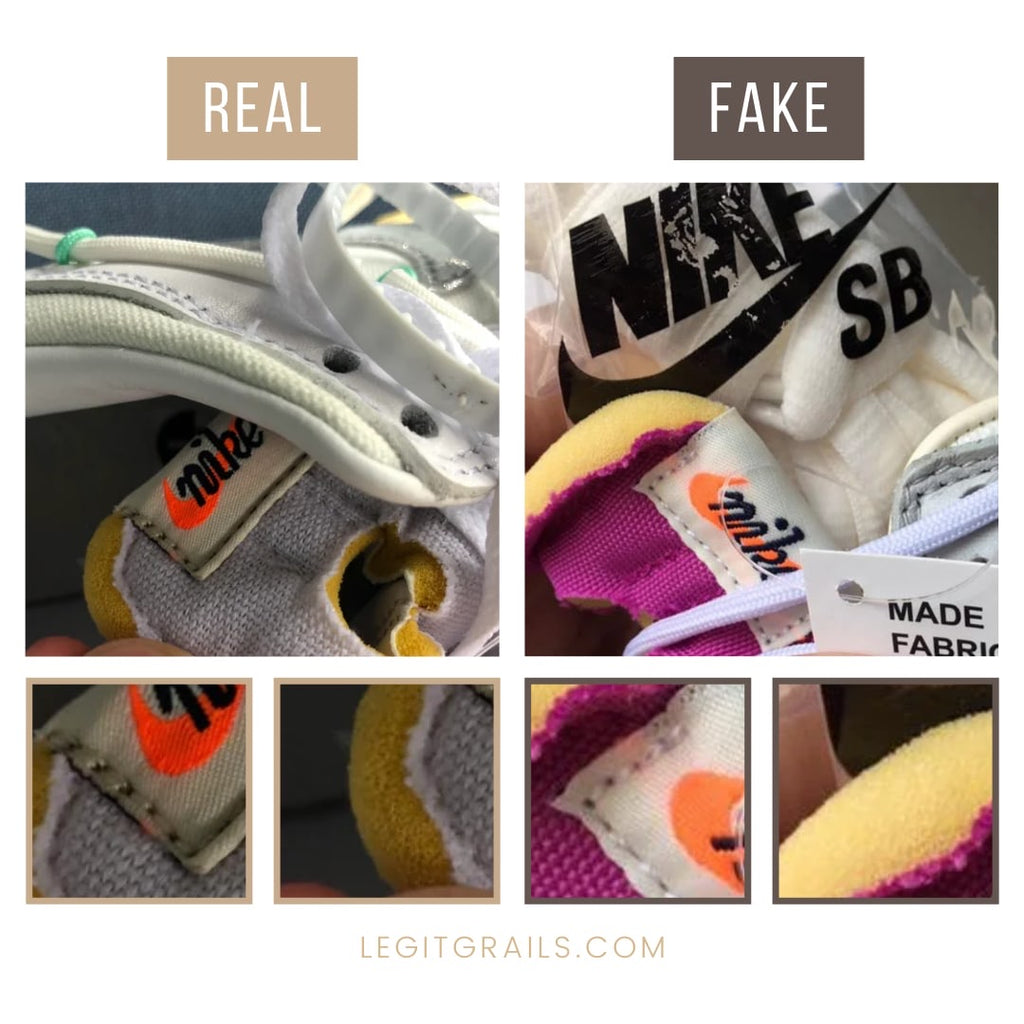 Real Vs Fake Nike Dunk Off-White The 50 Sneakers