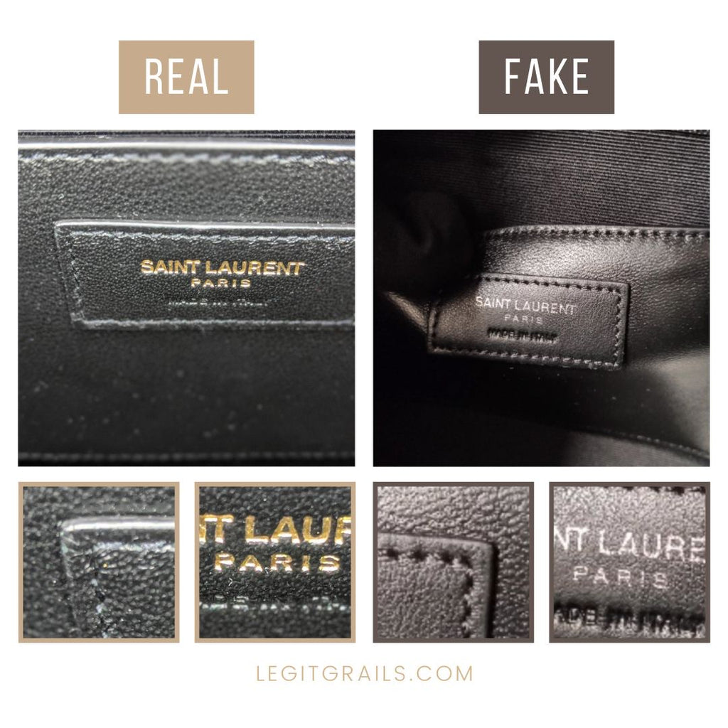 How To Spot Real Vs Fake Saint Laurent College Bag – LegitGrails