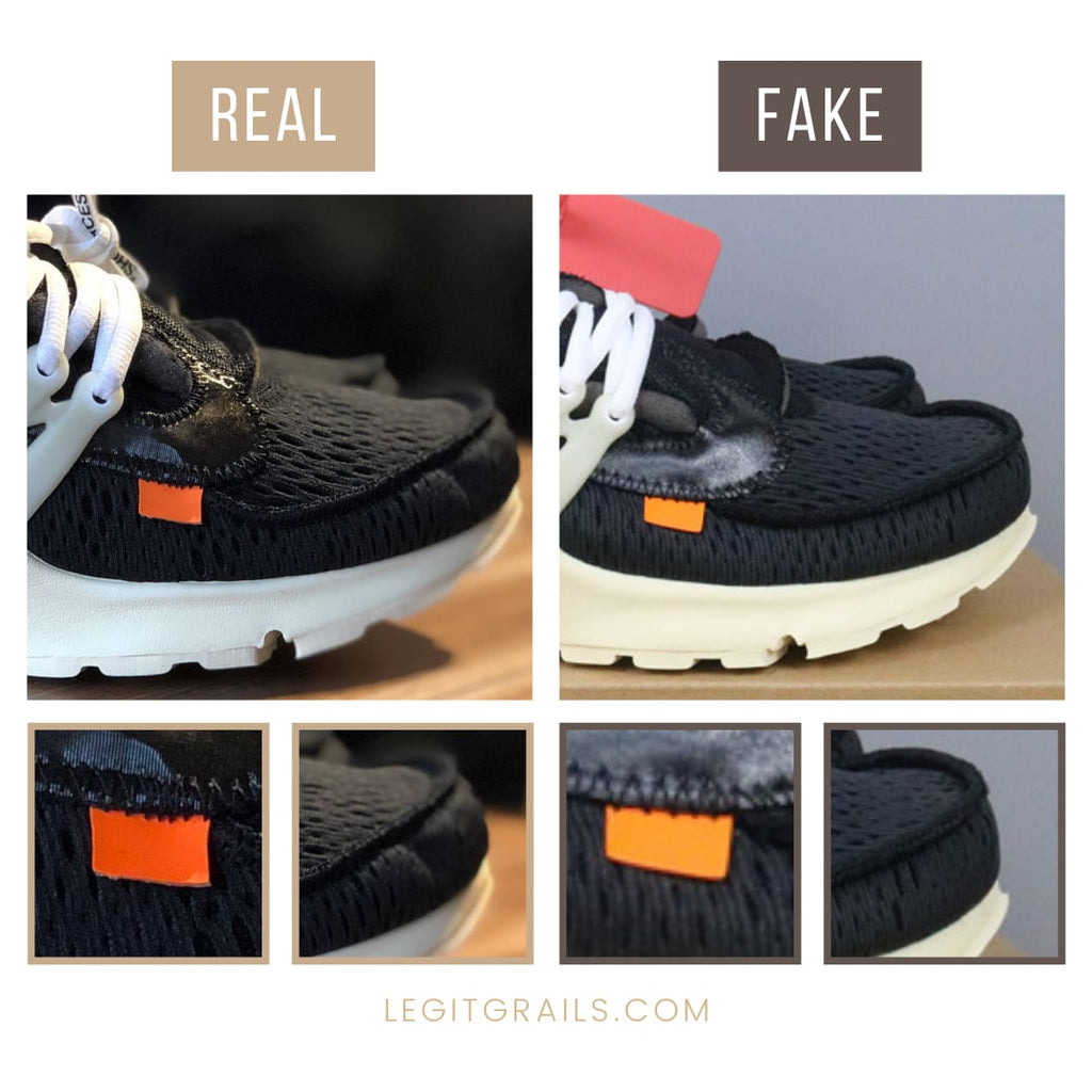 presto off white fake vs real