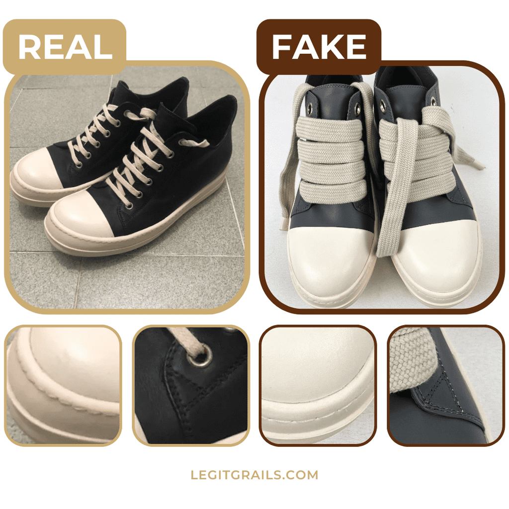 Real vs fake Rick Owens Ramones: Overall look