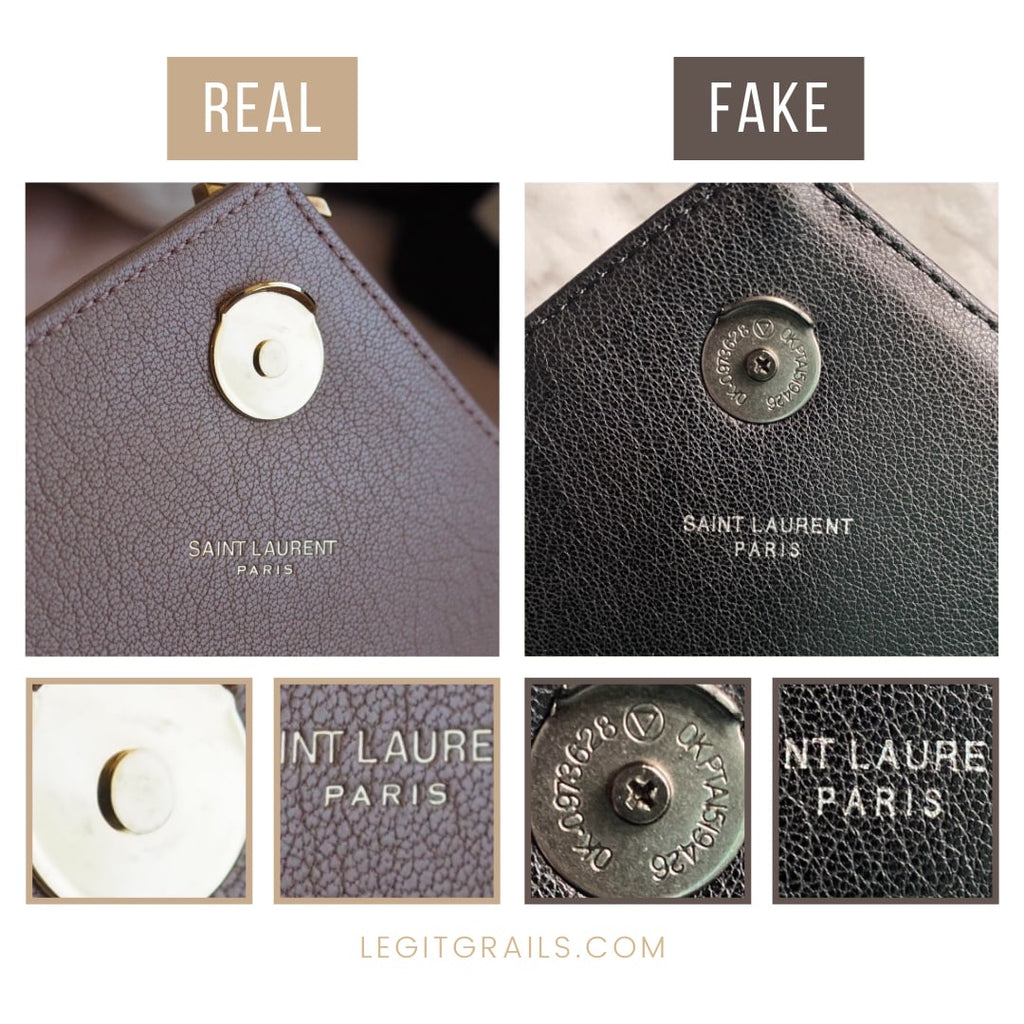 How To Spot Fake Vs Real Saint Laurent Envelope Bag – LegitGrails