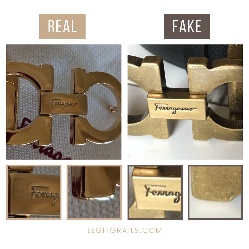 Ferragamo belt real vs fake. How to spot original Salvatore
