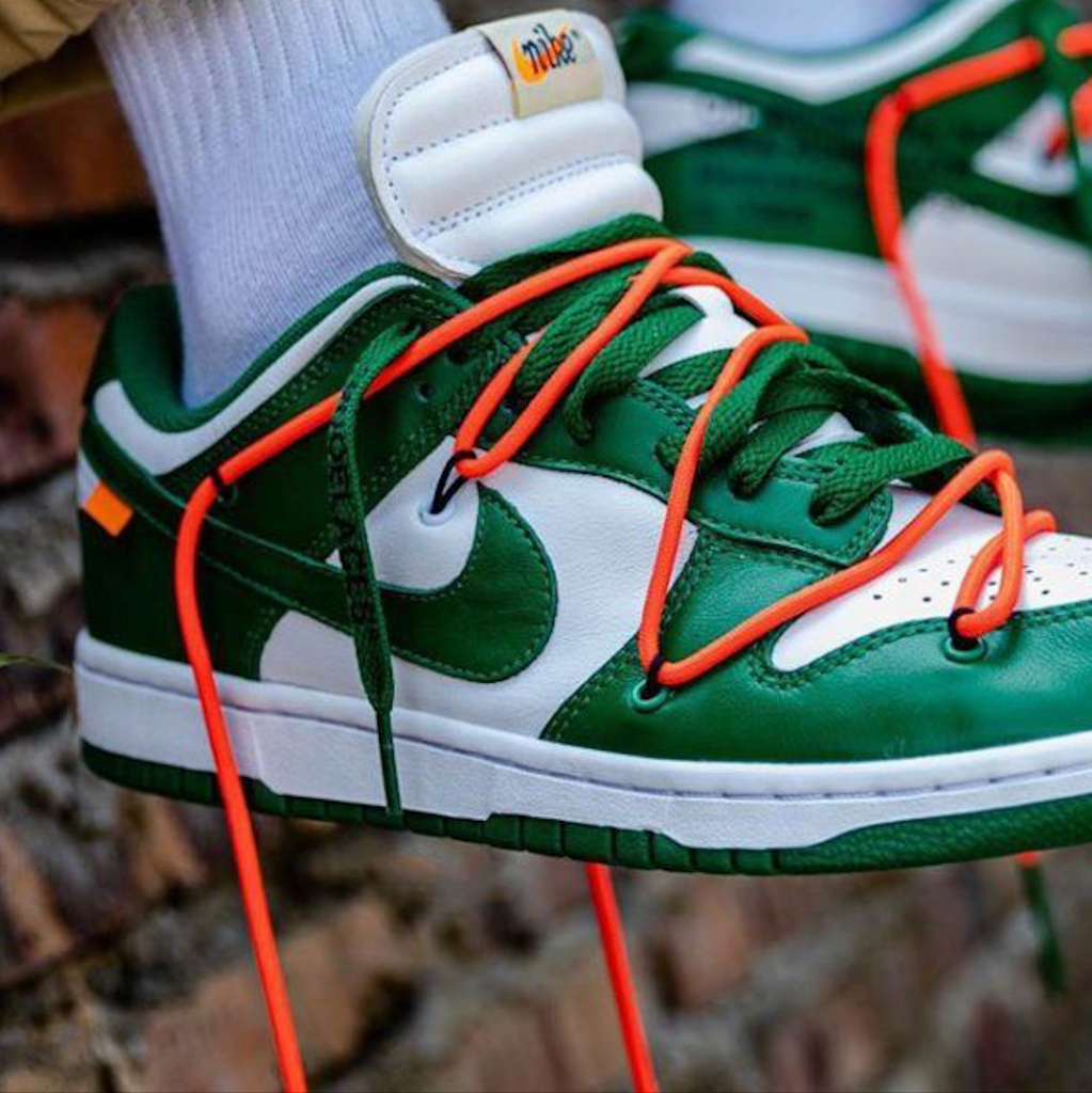 How To Spot Real Vs Fake Nike Dunk Low Off White Pine Green Legitgrails