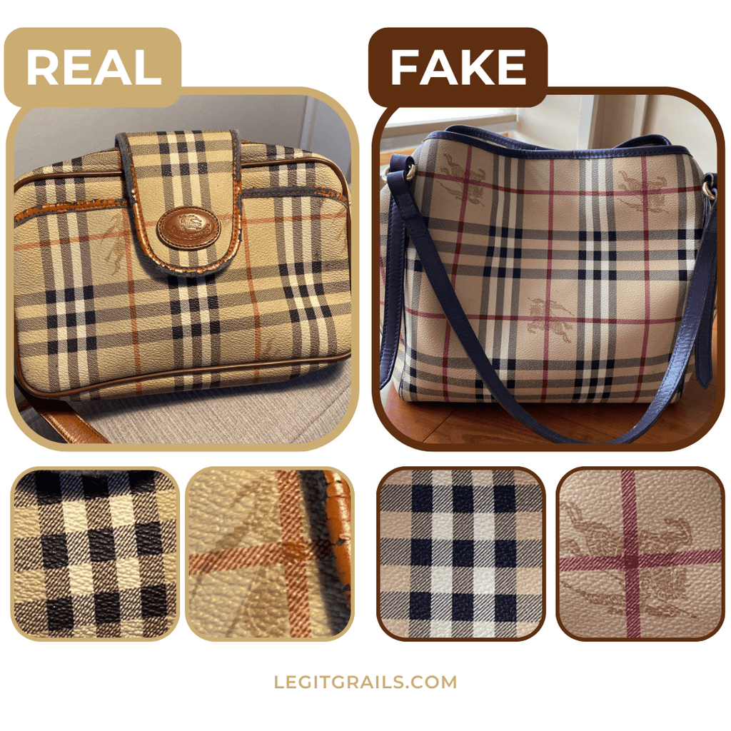 How To Spot Real Vs Fake Burberry Vintage Crossbody Bag – LegitGrails