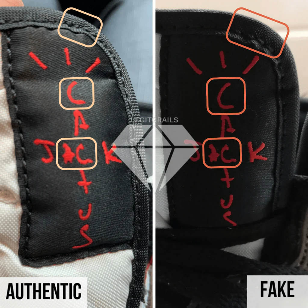 Travis Scott Jordan 1 High Cactus Jack Tag Method