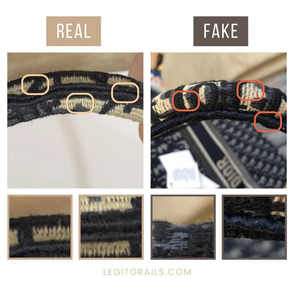 Dior Book Tote: real vs fake handle