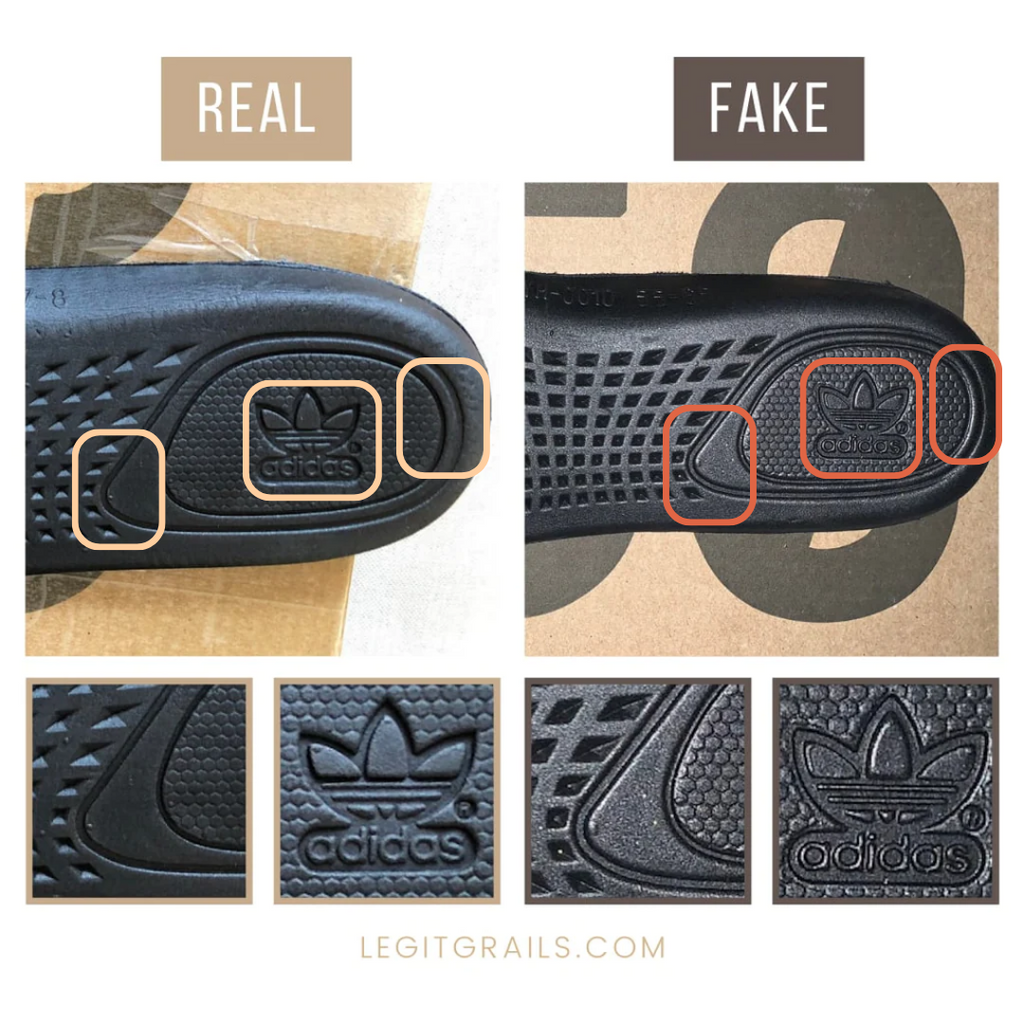 Yeezy insole logo comparison