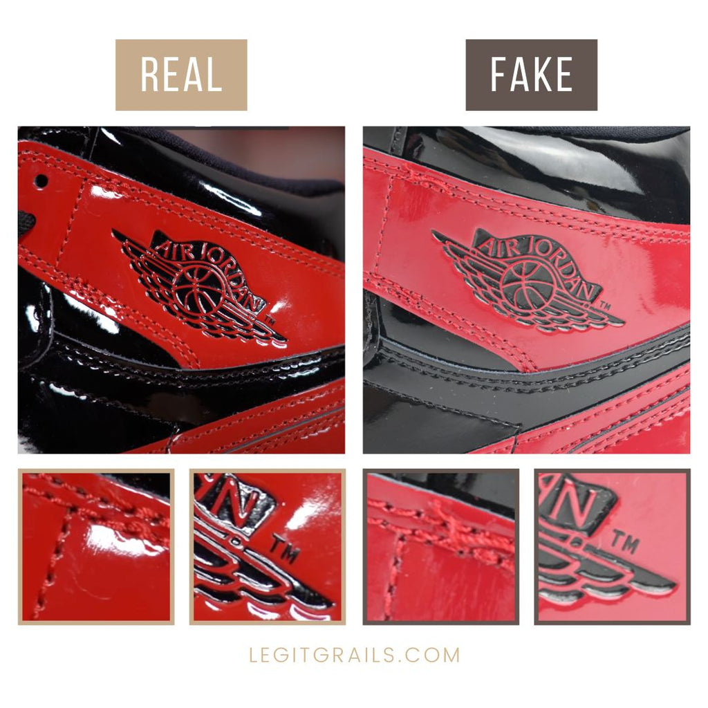 How to Spot a Jordan 1 Bred Fake: The Wings Logo Method