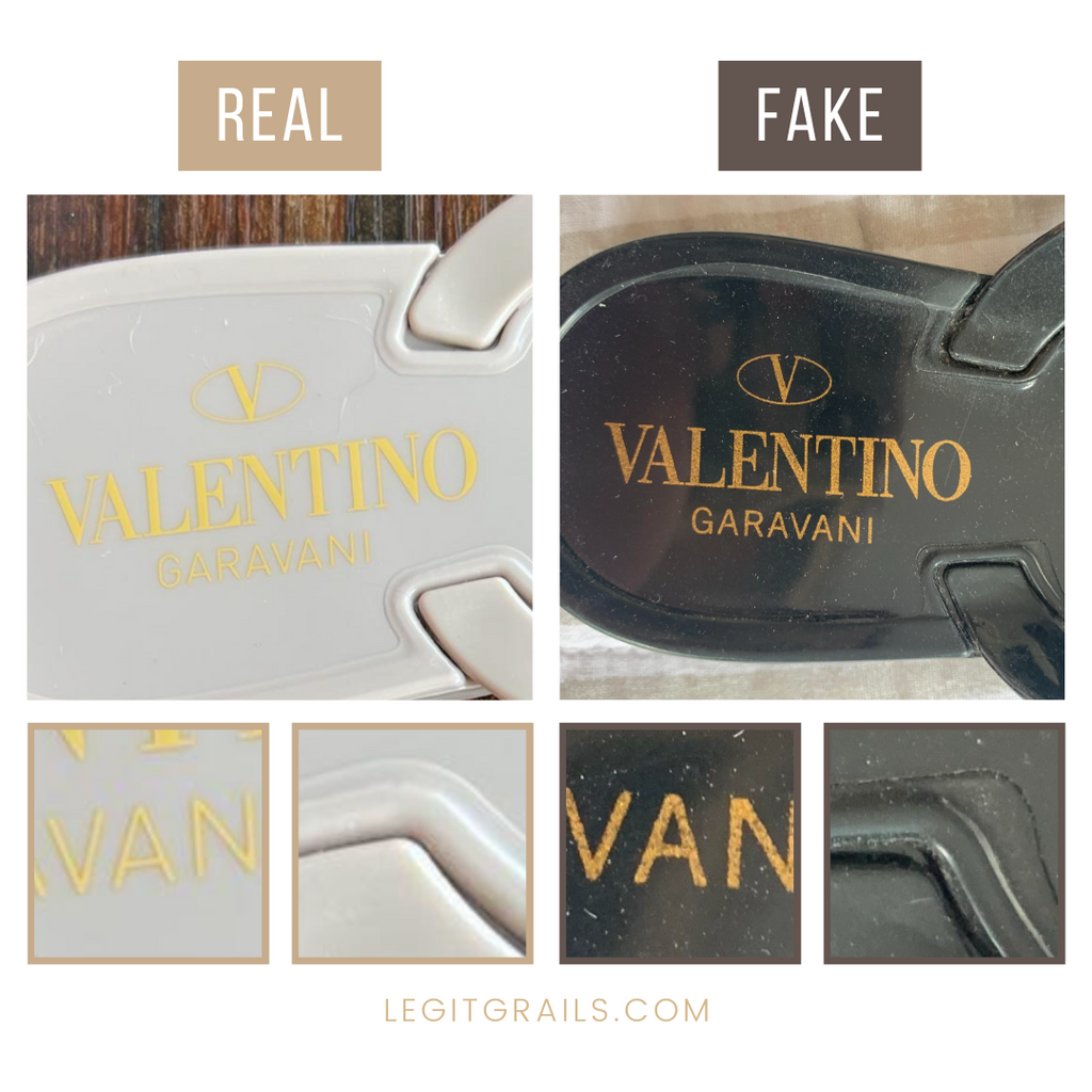teenager Cusco forgænger How To Spot Real Vs Fake Valentino Rockstud Thongs – LegitGrails