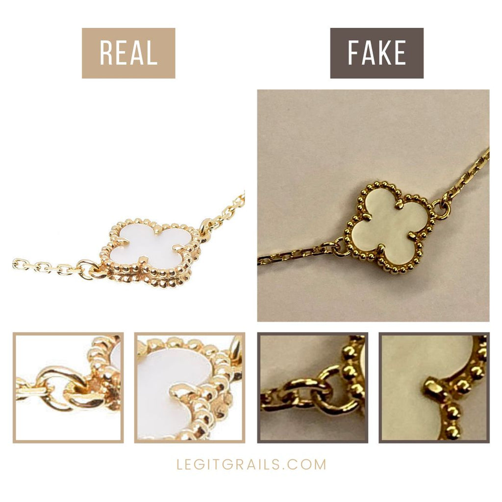 How To Spot Fake Van Cleef Sweet Alhambra Bracelet – LegitGrails