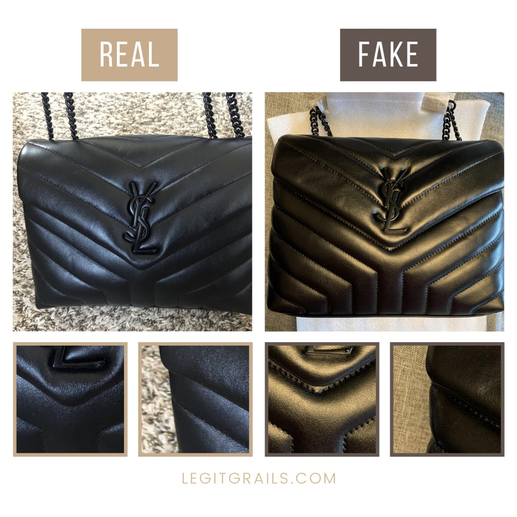 Real vs Fake YSL handbag. How to spot fake Yves Saint Laurent 