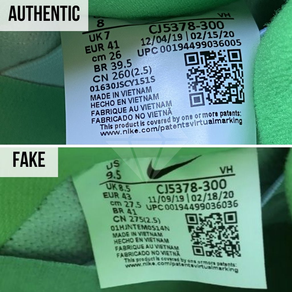 Nike SB Dunk Low Grateful Dead Green Bear Fake vs Real Guide: The Size Tag Method