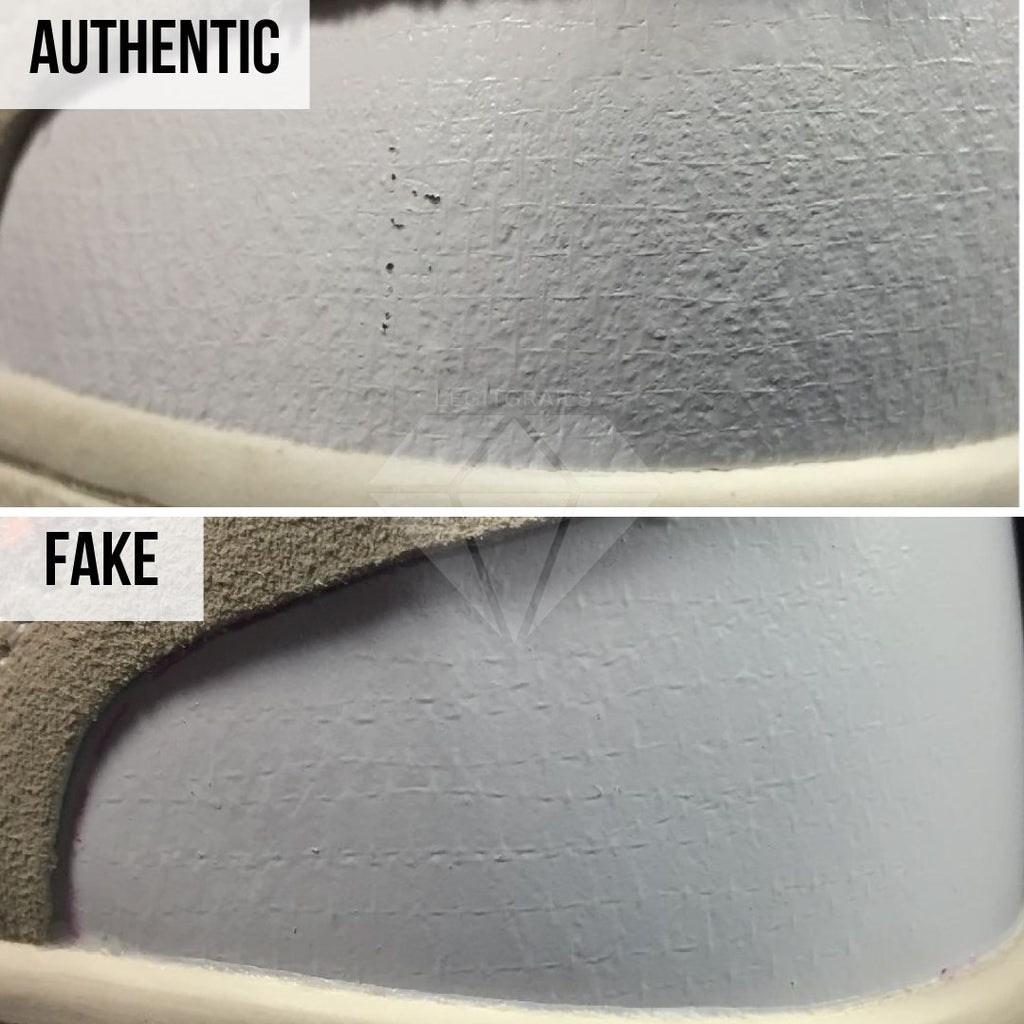Jordan 1 Off White NRG Fake vs Real Guide: The Heel Texture Method