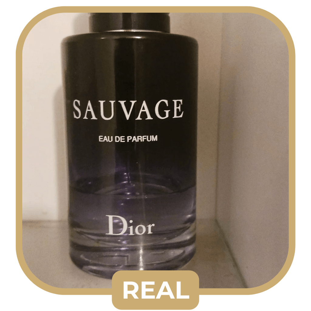 an example of authentic Sauvage packaging